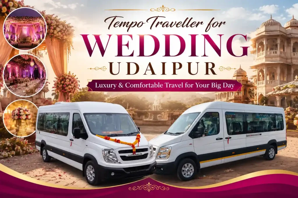 Tempo Traveller for Wedding Udaipur – Luxury & Comfortable Travel for Your Big Day